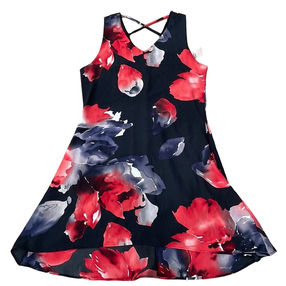 NWT Beautiful Watercolor Floral Print Dress Size Medium